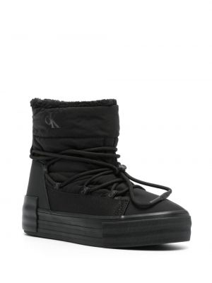 Ankle boots na platformie Calvin Klein Jeans czarne