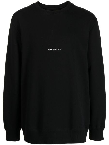 Bluza bawełniana z nadrukiem Givenchy czarna