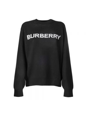 Woll sweatshirt aus baumwoll Burberry schwarz