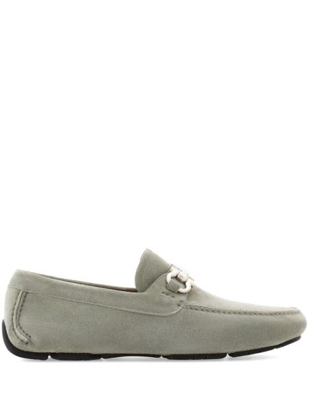 Ruskind loafers Ferragamo grå