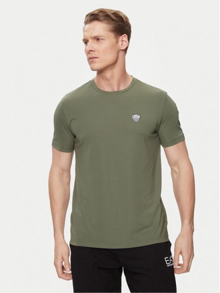 Priliehavé tričko Ea7 Emporio Armani zelená