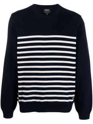 Stribet sweatshirt A.p.c. blå