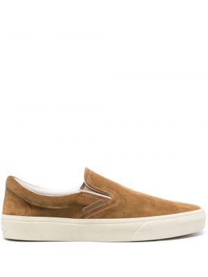 Sneakers slip-on Tom Ford καφέ