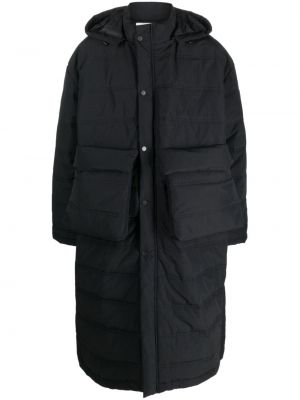 Παλτό με κουκούλα Henrik Vibskov μαύρο