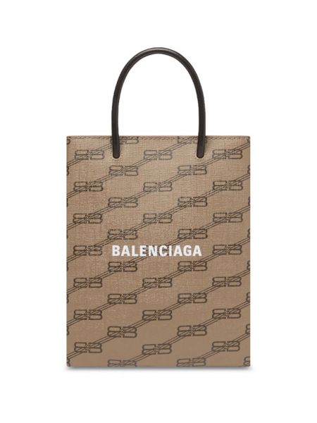 Шопинг чанта с принт Balenciaga