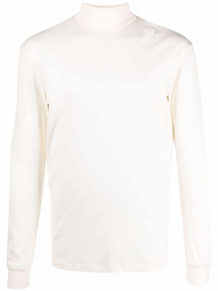 Camiseta de cuello vuelto Lemaire blanco