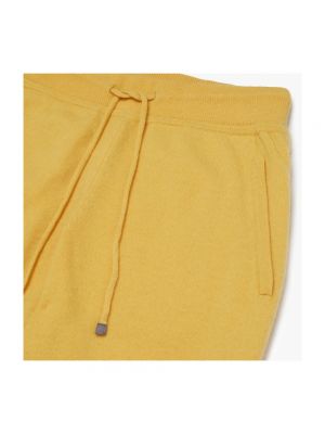 Spodnie sportowe Brooks Brothers żółte