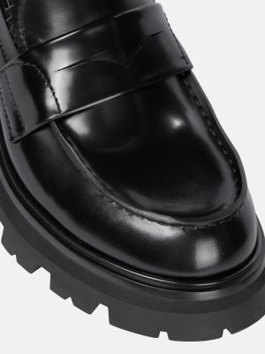 Pantofi loafer din piele Alexander Mcqueen negru