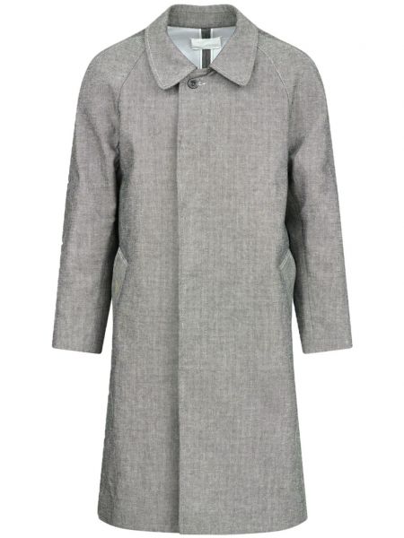Памучно дълго палто Maison Margiela сиво