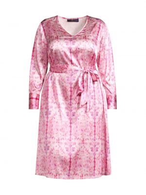 Шелковое платье миди Gabriella Rossetti розовое