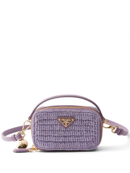 Mini taška Prada fialová