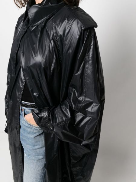 Cappotto di nylon Saint Laurent nero