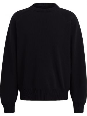 Jersey de tela jersey de cuello redondo Y-3 negro
