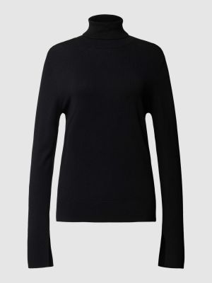 Dzianinowy sweter z wiskozy S.oliver Black Label czarny