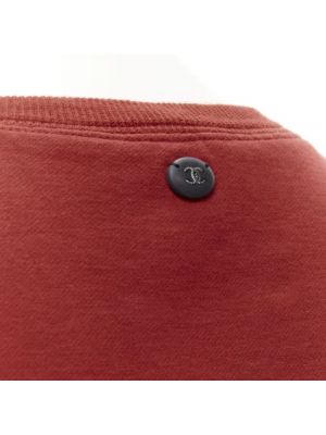 Sudadera de algodón Chanel Vintage rojo