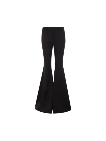 Szerokie spodnie Saint Laurent czarne