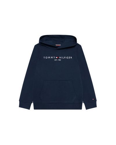 Tommy Hilfiger Bluză Essential Hoodie KS0KS00213 Bleumarin Regular Fit