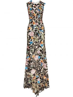 Floral dress Oscar De La Renta svart