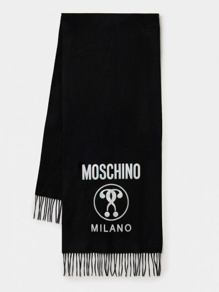 Черный шарф Moschino