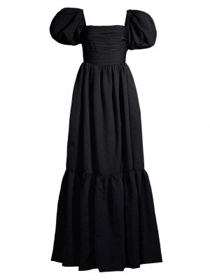 Длинное платье с пышными рукавами Sau Lee черное