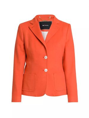Кашемировый пиджак Kiton оранжевый