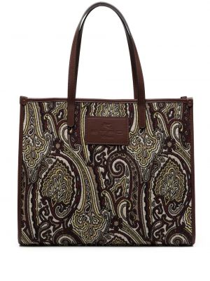 Paisley trykt shoppingbag Etro brun