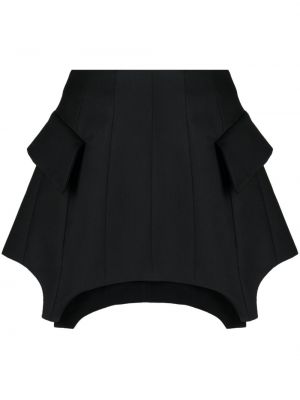 Vlněné mini sukně Pnk černé