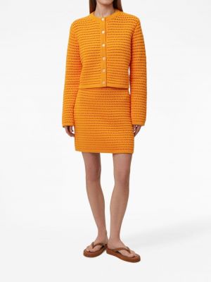 Pletené mini sukně 12 Storeez oranžové