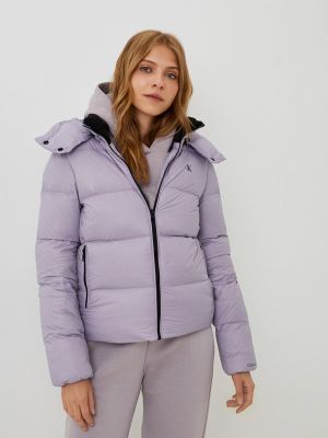 Джинсовая куртка Calvin Klein Jeans фиолетовая