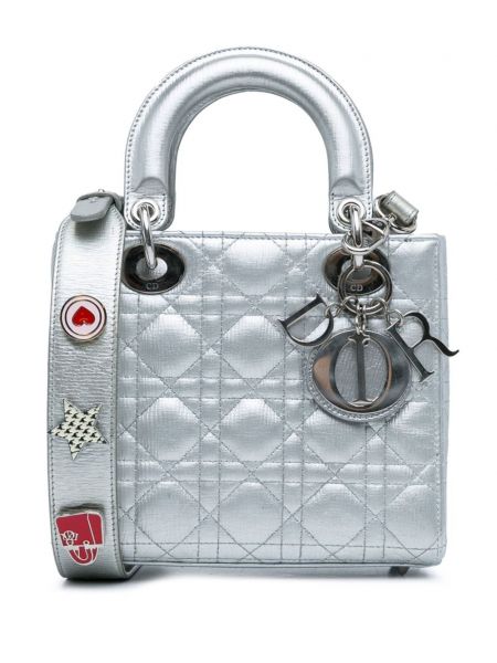 Чанта Christian Dior Pre-owned сребристо