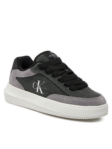Sneakers με δαντέλα chunky Calvin Klein Jeans μαύρο