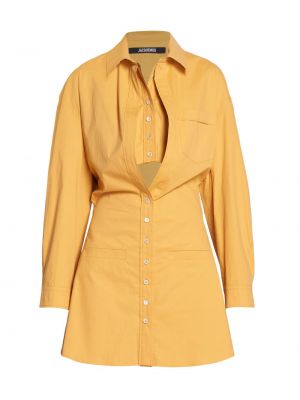 Многослойное платье-рубашка Baunhila Jacquemus желтый