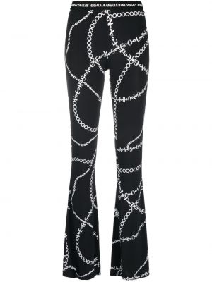 Pantaloni cu imagine Versace Jeans Couture negru