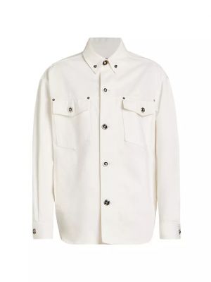 Джинсовая рубашка Versace белая