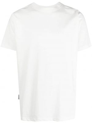 Βαμβακερή μπλούζα με σχέδιο Family First λευκό