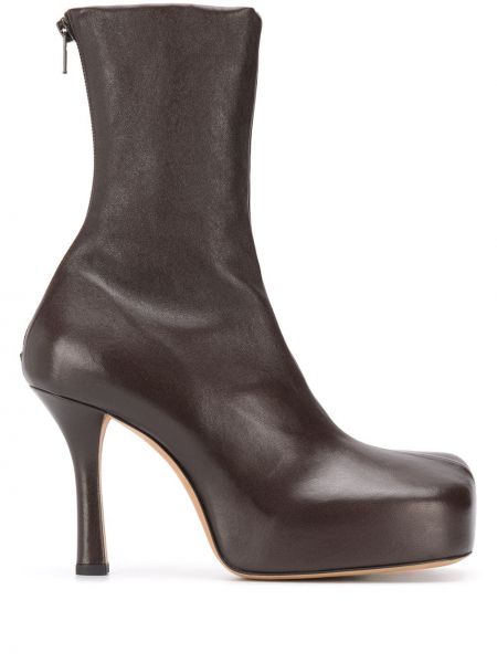 Ankle boots Bottega Veneta brązowe