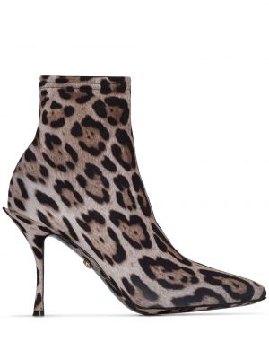Botines leopardo Dolce & Gabbana marrón