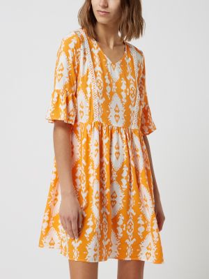 Sukienka z wiskozy More & More pomarańczowa