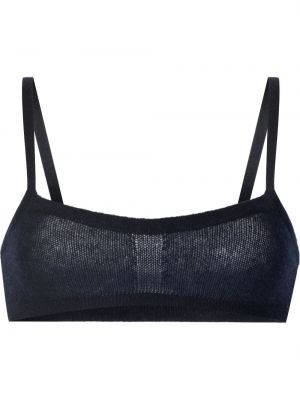 Kashmir crop top Khaite blå