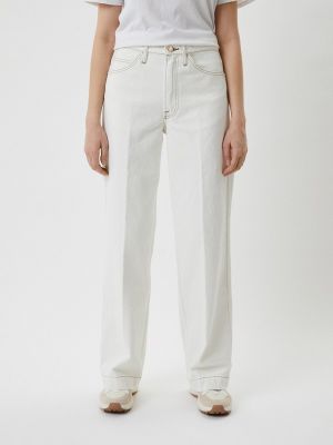 Широкие джинсы Frame, белые