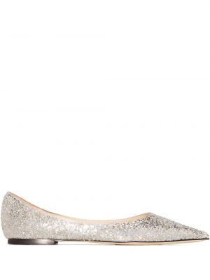 Ballerinasko Jimmy Choo sølv