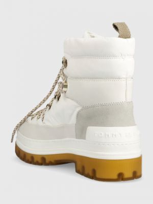 Kotníkové boty Tommy Hilfiger bílé