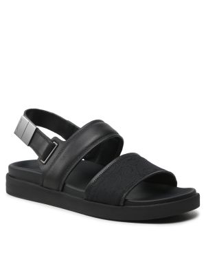 Sandały żakardowe Calvin Klein czarne