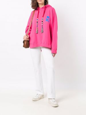 Sudadera con capucha con estampado Etro rosa