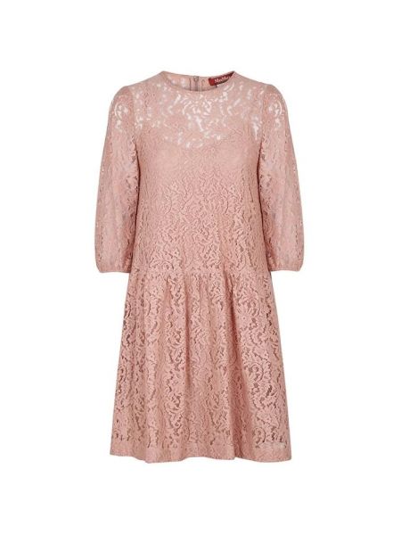 Sukienka mini koronkowa Max Mara różowa