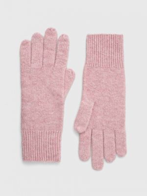 Vlněné rukavice United Colors Of Benetton růžové