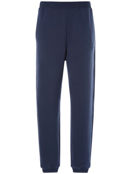 Pantalones de chándal de algodón de tela jersey 's Max Mara azul