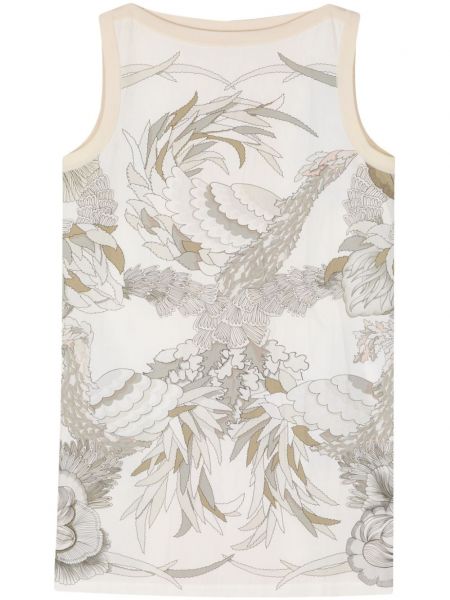 Pamučna haljina s cvjetnim printom s printom Hermès Pre-owned