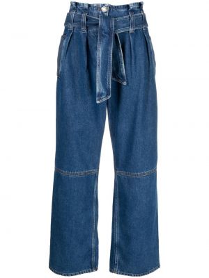 Straight jeans Pinko blå