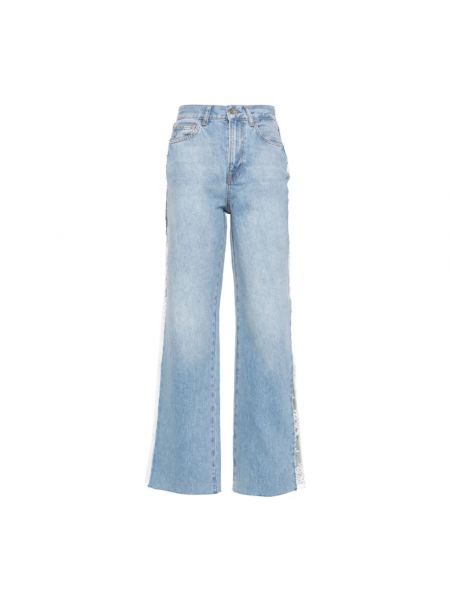 Spitzen straight jeans Liu Jo blau